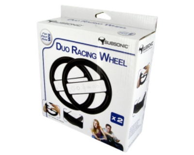 Duo Racing Wheel Negro Wii